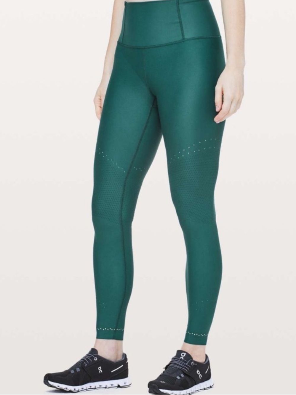 VGUC Lululemon Zoned In Tight *27" Green Jasper Sz 4